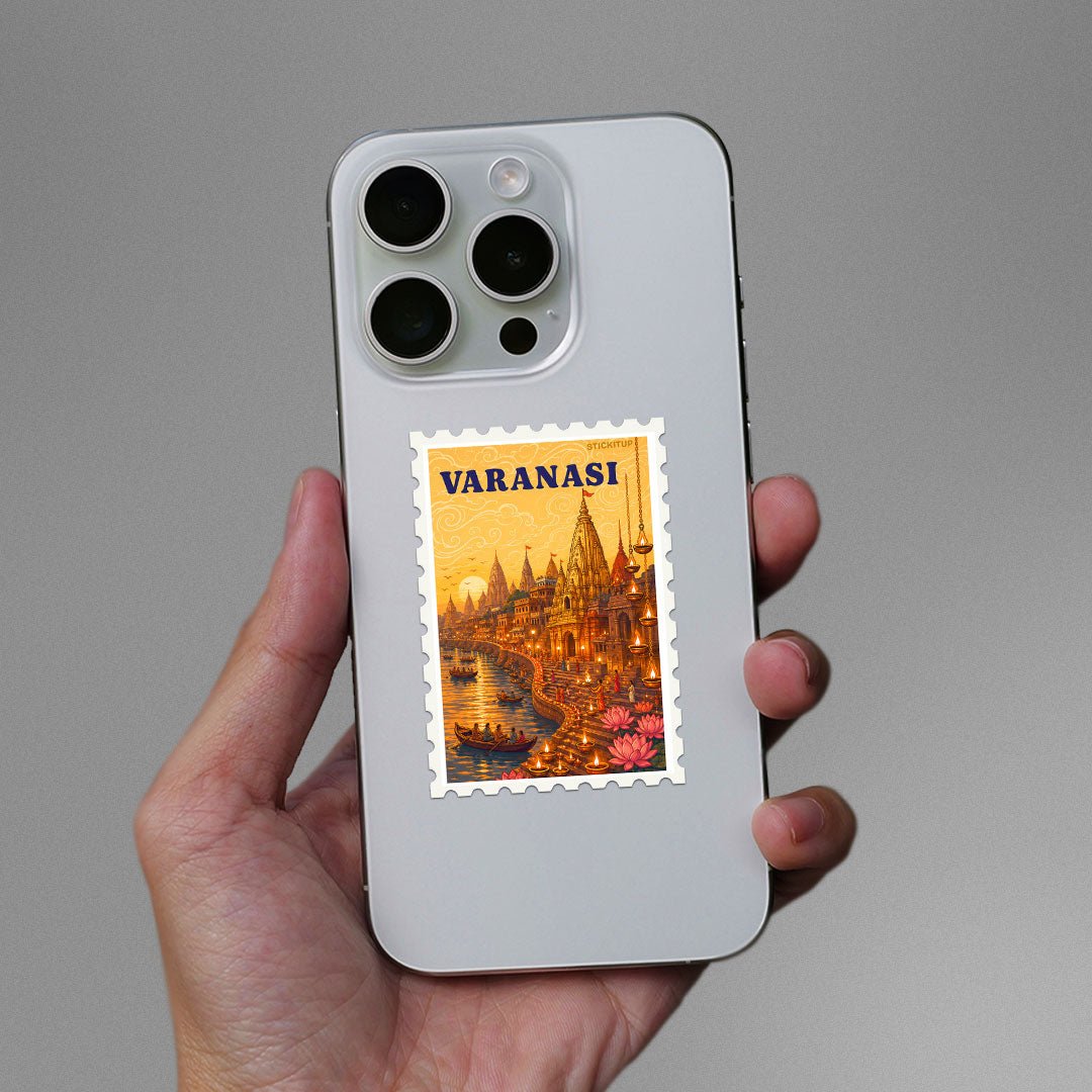 Varanasi Stamp Sticker - Stickers | STICK IT UP