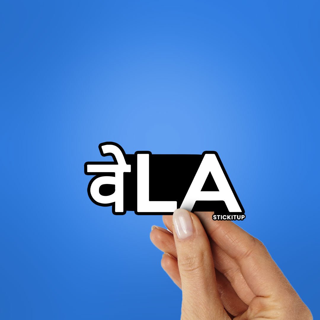 VELLA Sticker waterproof vinyl decal for laptop, bike, car & bottle
