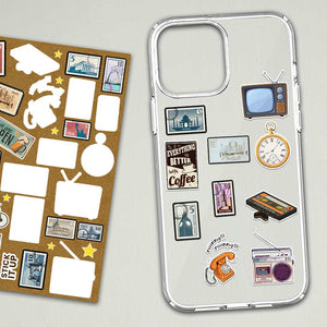 Vintage Mini Sticker Sheet waterproof vinyl decal for laptop, bike, car & bottle