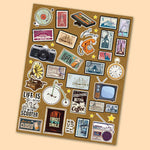 Vintage Mini Sticker Sheet waterproof vinyl decal for laptop, bike, car & bottle