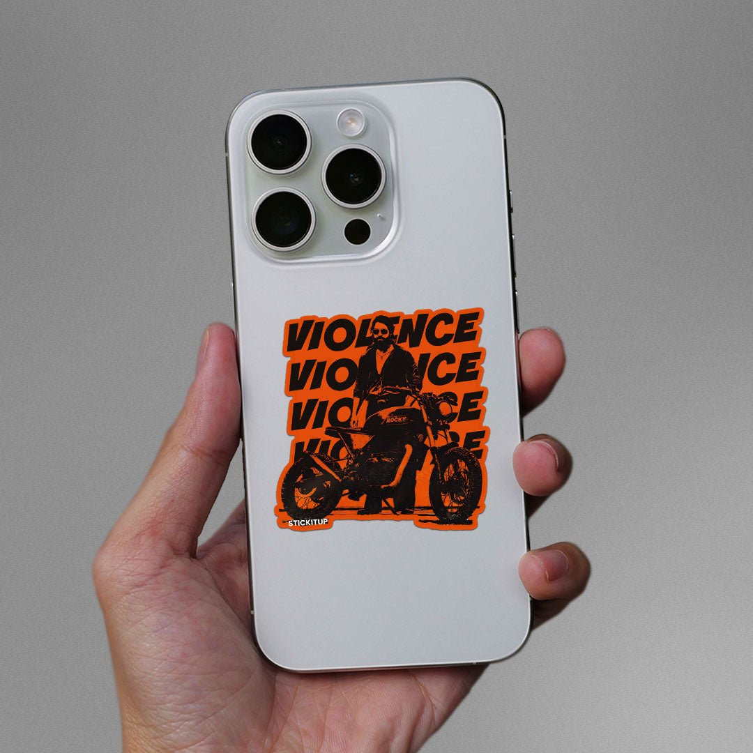 Violence Violence Violence Sticker waterproof vinyl decal for laptop, bike, car & bottle