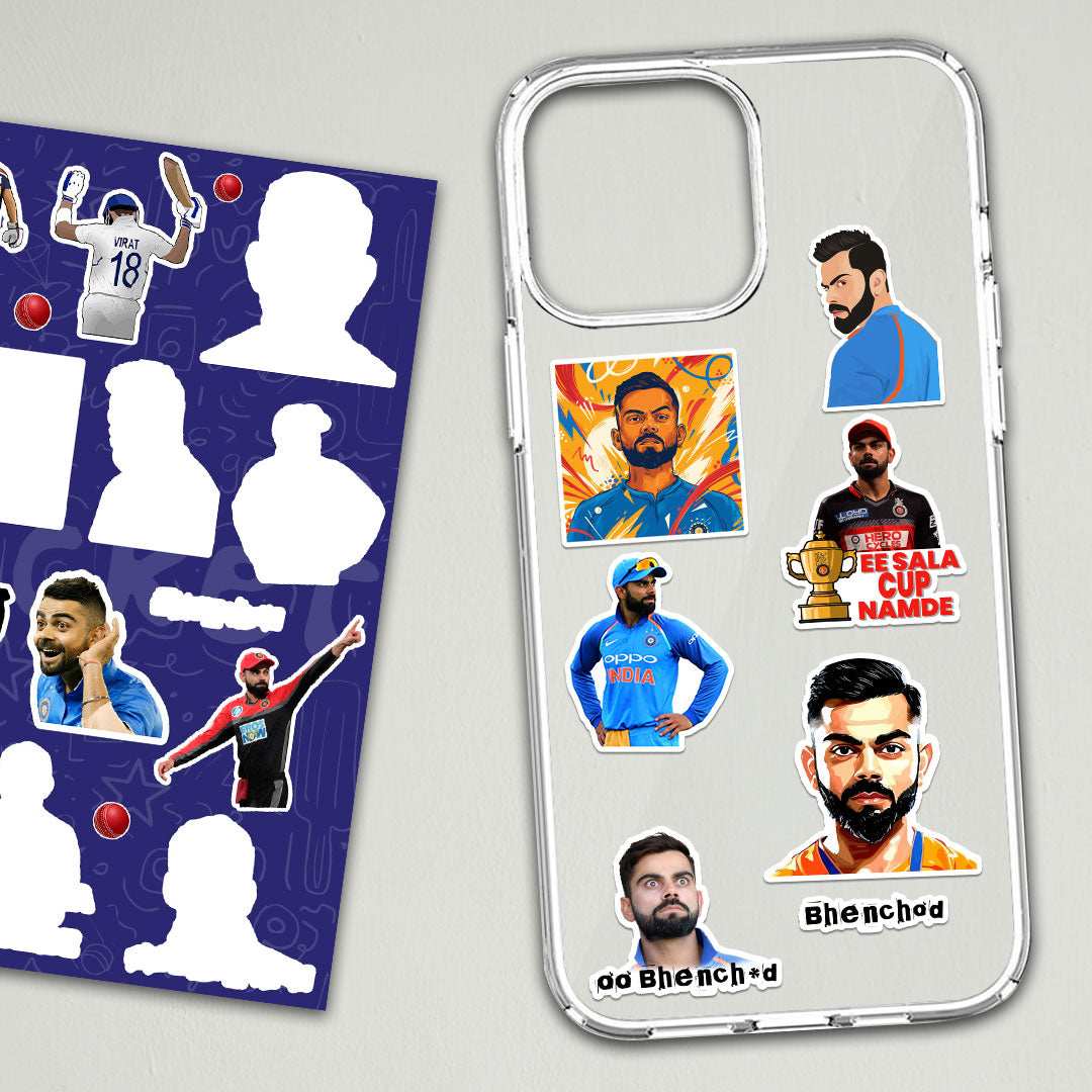Virat Kholi Mini Sticker Sheet - STICK IT UP