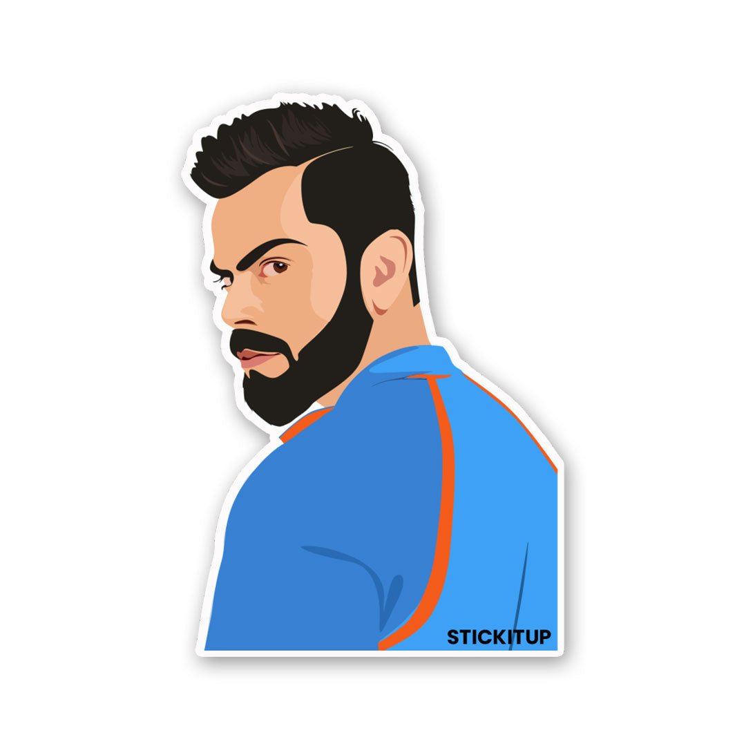 Virat Koli 0.2 Sticker waterproof vinyl decal for laptop, bike, car & bottle