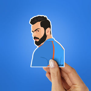 Virat Koli 0.2 Sticker waterproof vinyl decal for laptop, bike, car & bottle