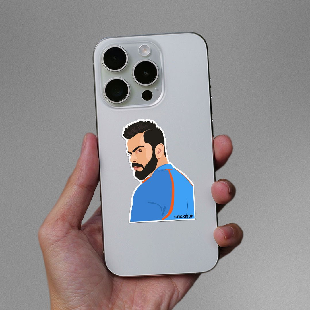 Virat Koli 0.2 Sticker waterproof vinyl decal for laptop, bike, car & bottle