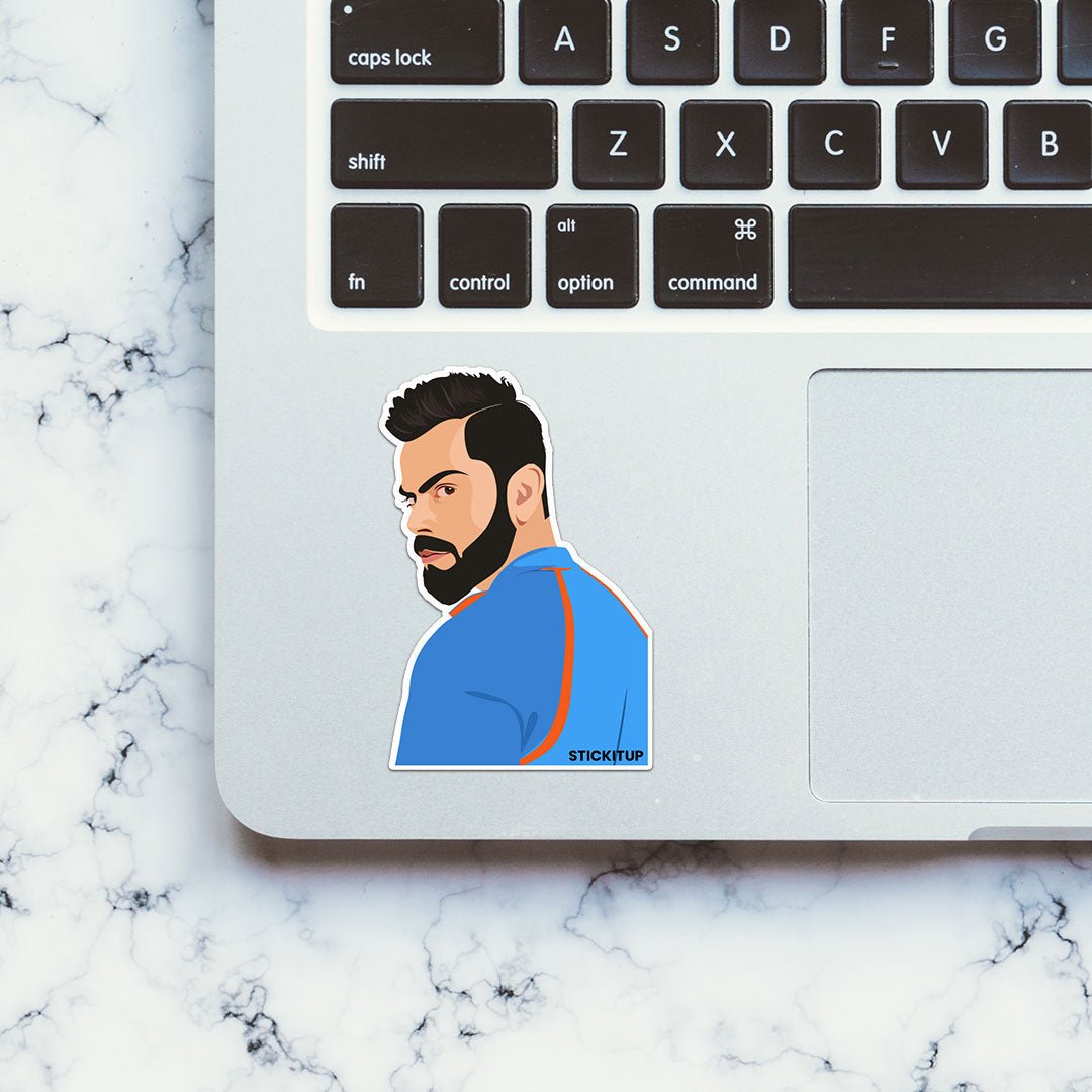 Virat Koli 0.2 Sticker waterproof vinyl decal for laptop, bike, car & bottle