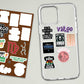 Virgo Mini Sticker Sheet waterproof vinyl decal for laptop, bike, car & bottle