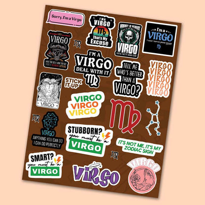Virgo Mini Sticker Sheet - STICK IT UP