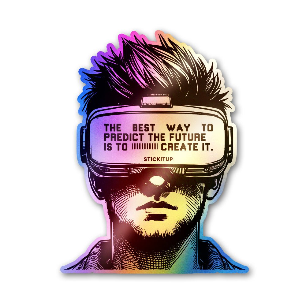 Visionary Reality Holographic Stickers waterproof vinyl decal for laptop, bike, car & bottle