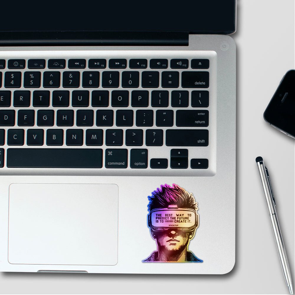 Visionary Reality Holographic Stickers waterproof vinyl decal for laptop, bike, car & bottle