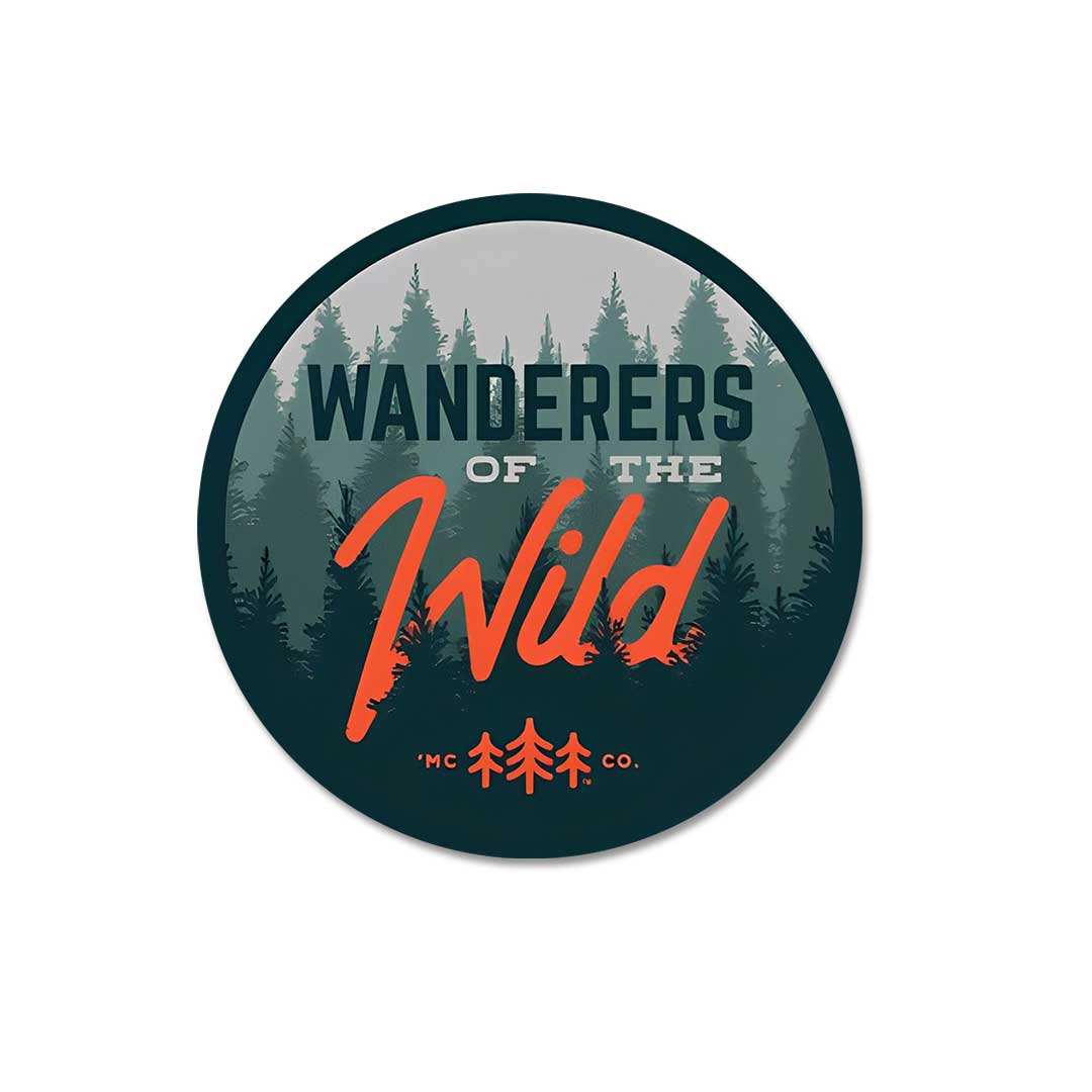 Wanderers Of The Wild Sticker waterproof vinyl decal for laptop, bike, car & bottle