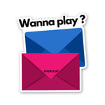 Wanna Play Sticker waterproof vinyl decal for laptop, bike, car & bottle