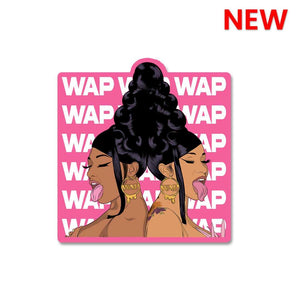 Wap Sticker waterproof vinyl decal for laptop, bike, car & bottle
