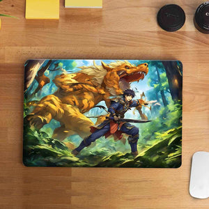 Warrior Laptop Skin waterproof vinyl decal for laptop, bike, car & bottle