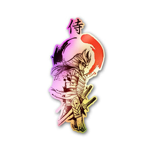 Warrior Red Holographic Stickers - Holographic stickers | STICK IT UP