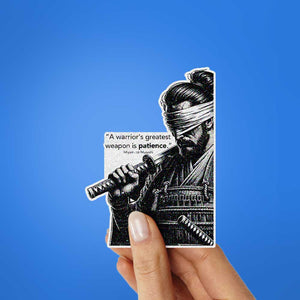 Warrior's Patience Glitter Sticker - Glitter Stickers | STICK IT UP