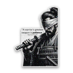 Warrior's Patience Glitter Sticker - Glitter Stickers | STICK IT UP