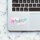Watch Me Manifest My Dream Life Sticker waterproof vinyl decal for laptop, bike, car & bottle