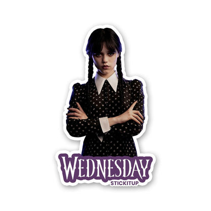 WEDNESDAY Sticker waterproof vinyl decal for laptop, bike, car & bottle