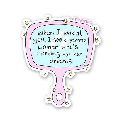 WHEN I LOOK AT YOU Sticker waterproof vinyl decal for laptop, bike, car & bottle