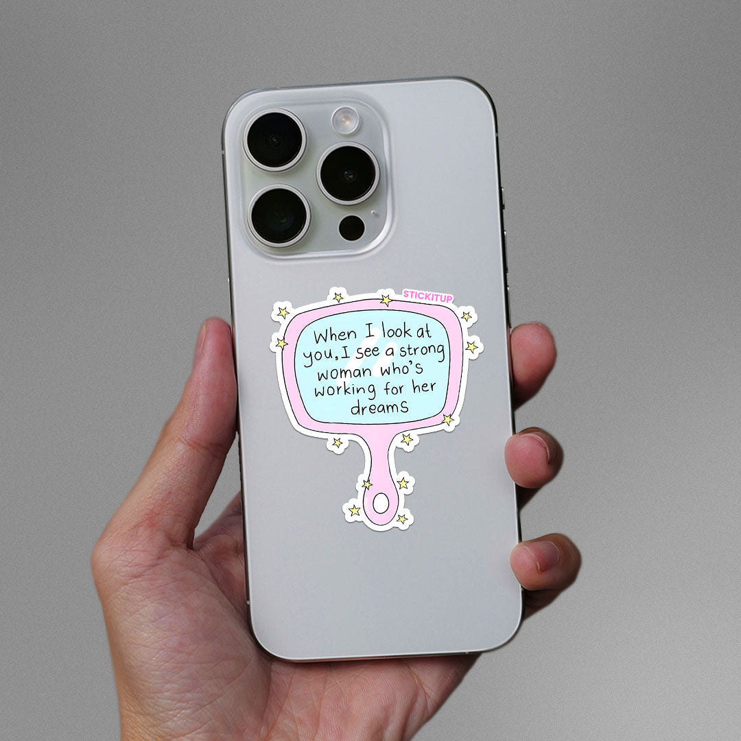 WHEN I LOOK AT YOU Sticker waterproof vinyl decal for laptop, bike, car & bottle