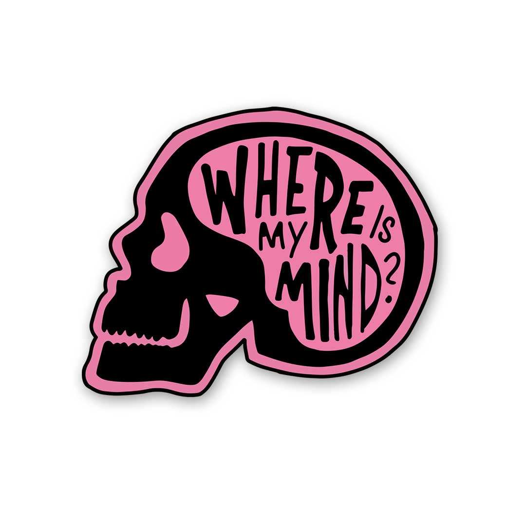 Where Is My Mind Sticker waterproof vinyl decal for laptop, bike, car & bottle