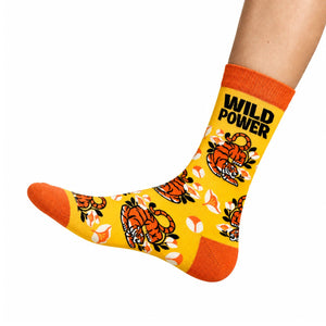 Wild Power Tiger Unisex Socks, Crew Length - Socks | STICK IT UP