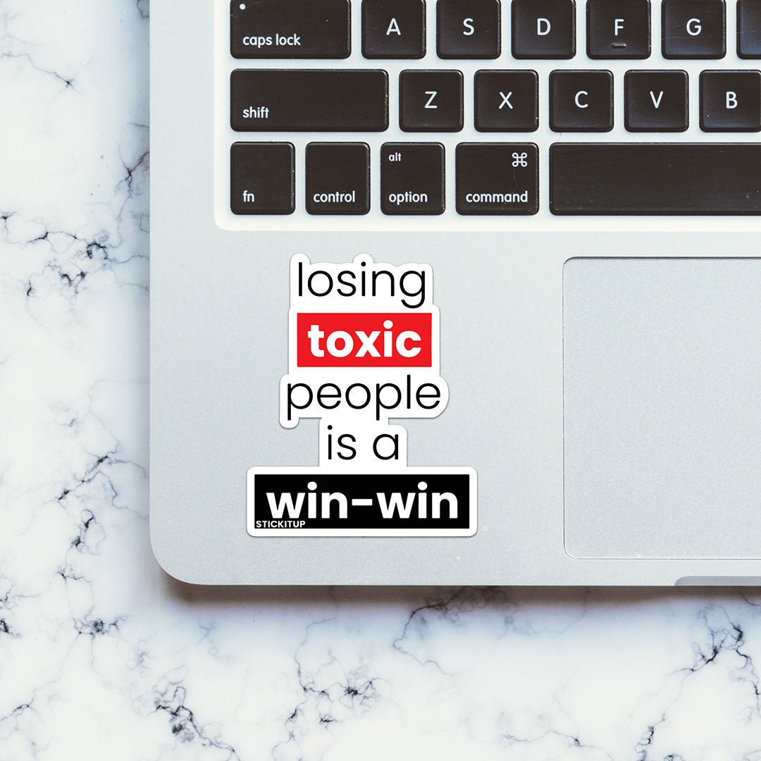 Win Win Sticker waterproof vinyl decal for laptop, bike, car & bottle