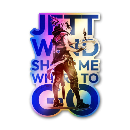 Wind Show Me Where to Go Holographic Stickers - Holographic stickers | STICK IT UP