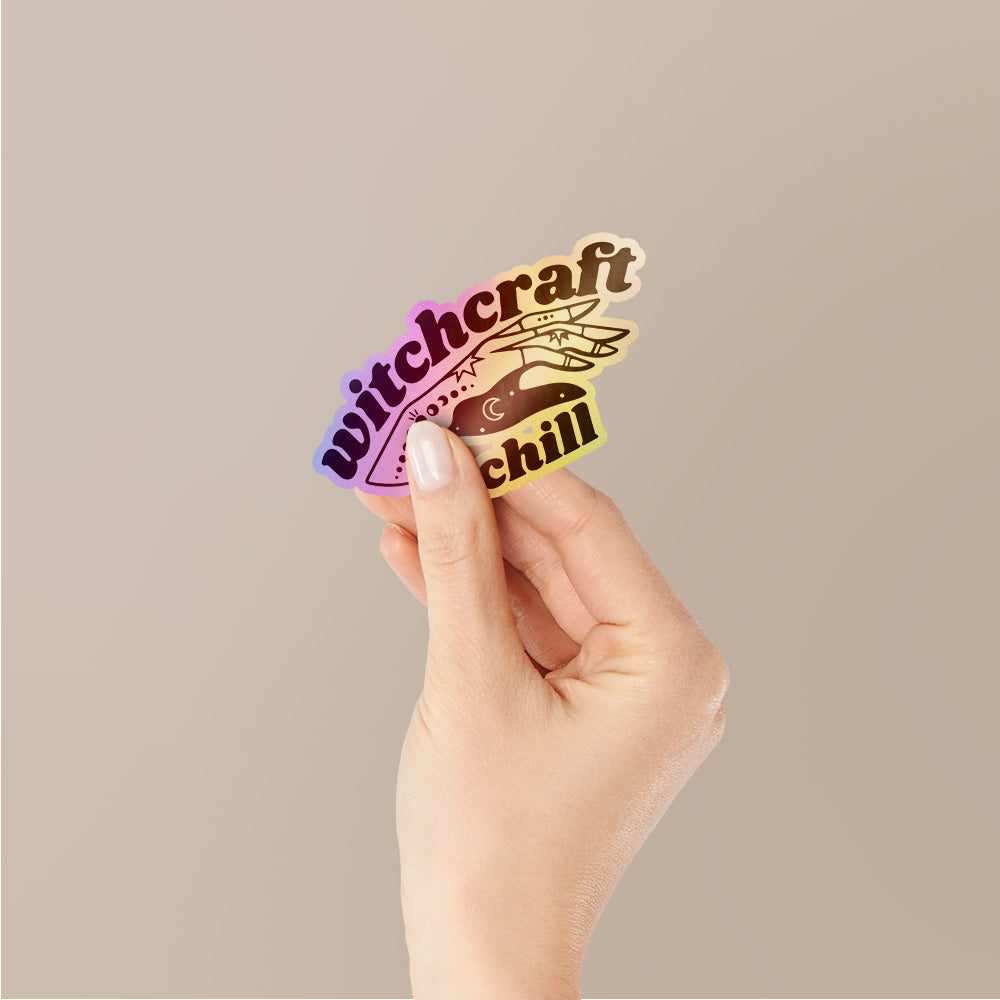 Witchcraft Holographic Stickers waterproof vinyl decal for laptop, bike, car & bottle