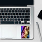 Woman B&W Portrait Holographic Stickers