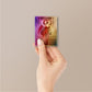 Woman Red Dress Art Holographic Stickers