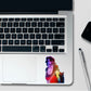 Woman Red Dress B&W Holographic Stickers - Holographic stickers | STICK IT UP