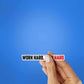 Work Hard, Play Hard Sticker waterproof vinyl decal for laptop, bike, car & bottle