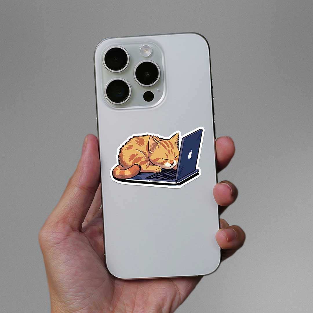 Working Cat Sticker - STICK IT UP