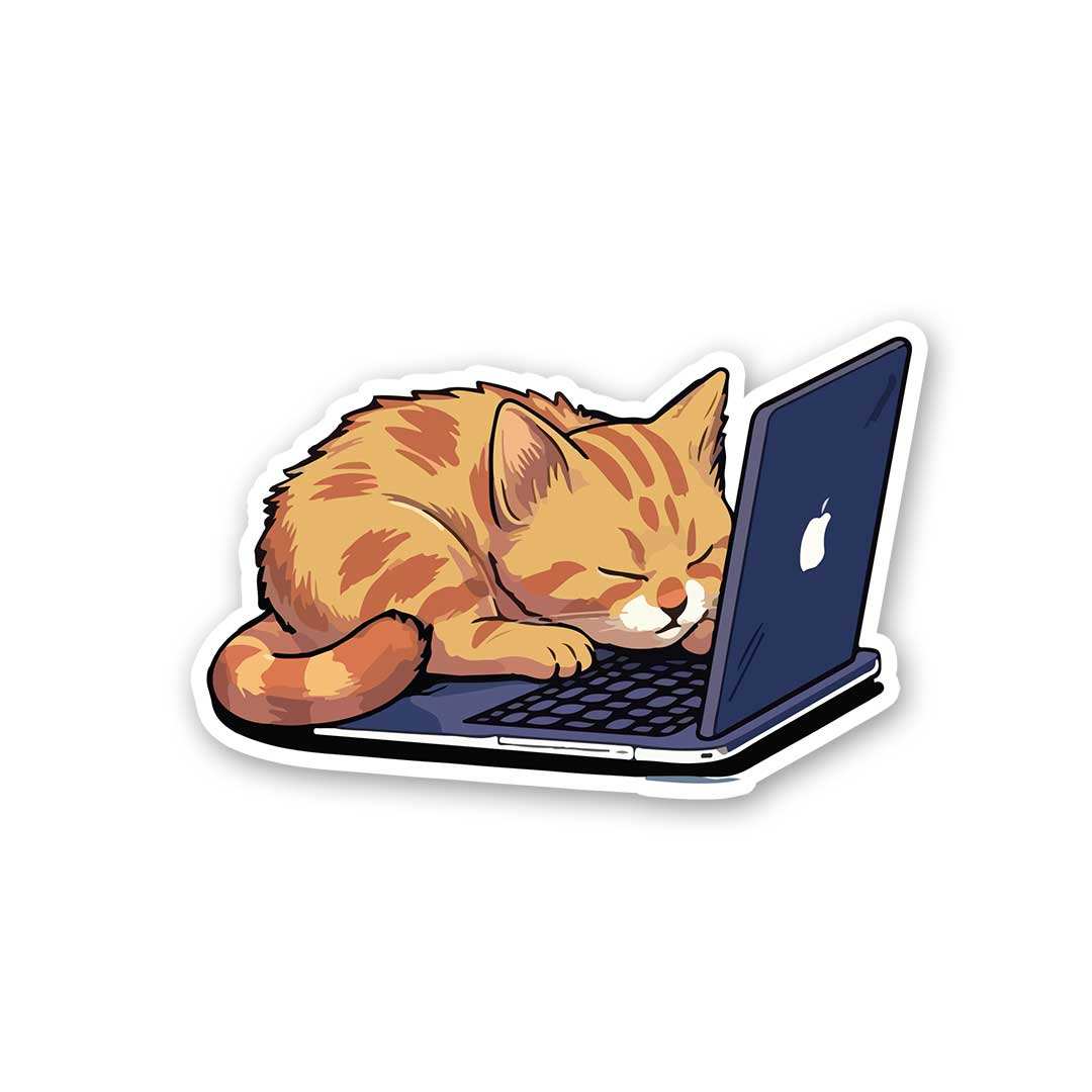 Working Cat Sticker - STICK IT UP