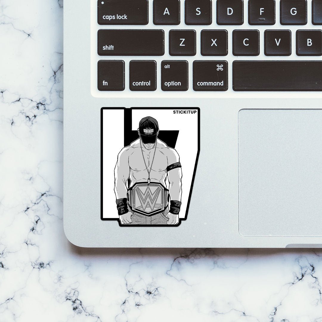 WRESTLING BEAST Sticker waterproof vinyl decal for laptop, bike, car & bottle