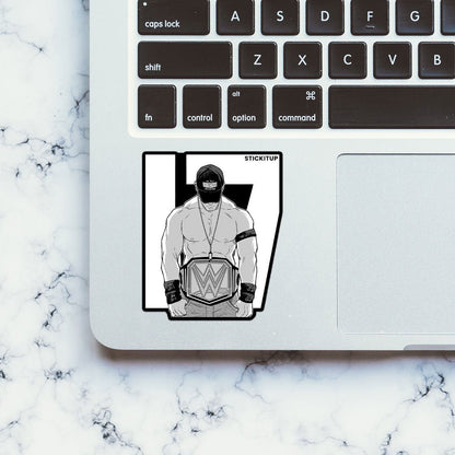 WRESTLING BEAST Sticker waterproof vinyl decal for laptop, bike, car & bottle