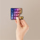 Write Shoot Edit Repeat Holographic Stickers - Holographic stickers | STICK IT UP