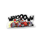 Wrroooww Sticker waterproof vinyl decal for laptop, bike, car & bottle