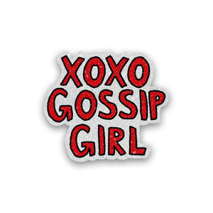Xoxo Girl Glitter Sticker waterproof vinyl decal for laptop, bike, car & bottle