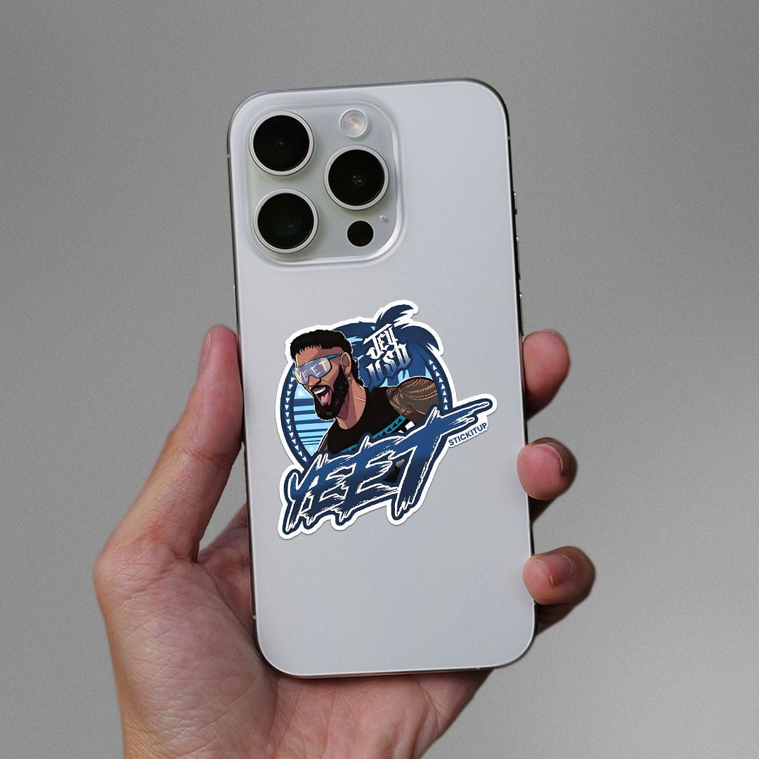 YEET Sticker waterproof vinyl decal for laptop, bike, car & bottle