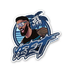 YEET Sticker waterproof vinyl decal for laptop, bike, car & bottle