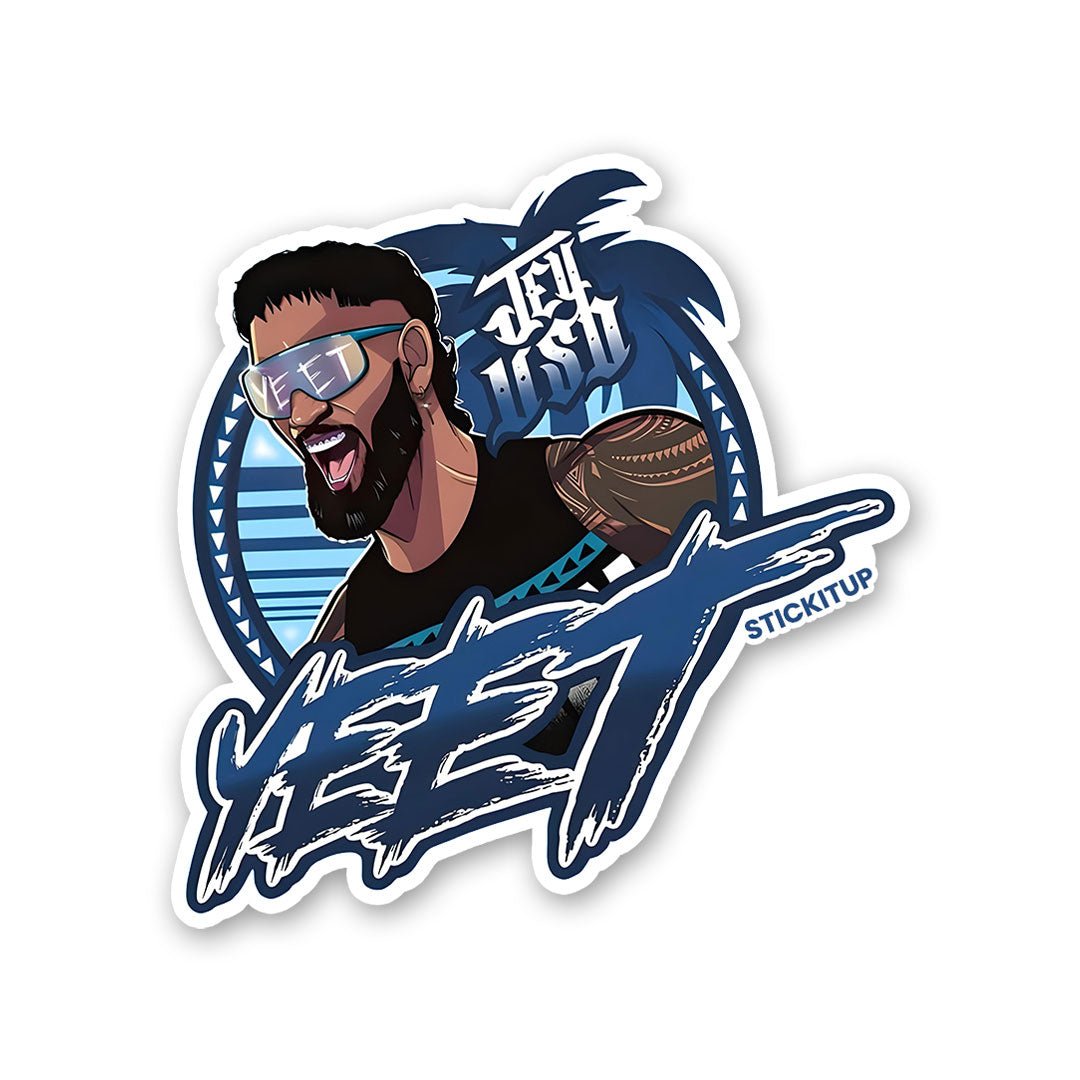 YEET Sticker waterproof vinyl decal for laptop, bike, car & bottle