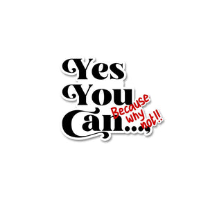 Yes you can Sticker waterproof vinyl decal for laptop, bike, car & bottle