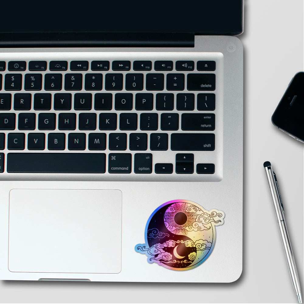 Yin Yang Holographic Stickers - STICK IT UP
