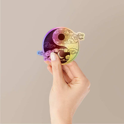 Yin Yang Holographic Stickers - STICK IT UP