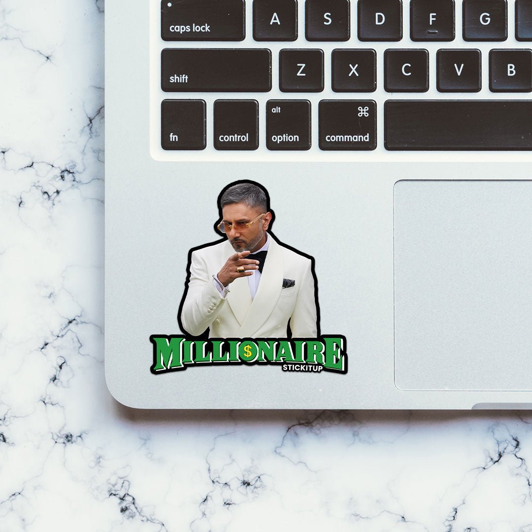 YO YO MILLIONAIR Sticker waterproof vinyl decal for laptop, bike, car & bottle