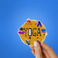 Yoga Glitter Sticker waterproof vinyl decal for laptop, bike, car & bottle