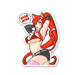 Yoko Littner Sticker waterproof vinyl decal for laptop, bike, car & bottle